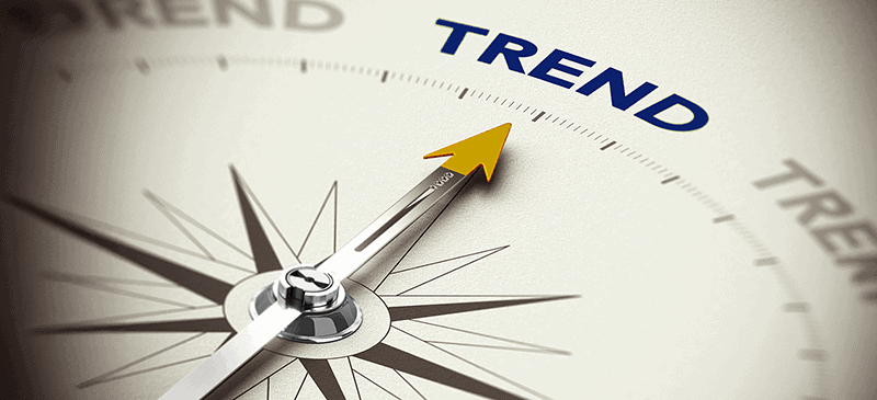 Compass Header Compass Rose pointing towards the word "Trend"