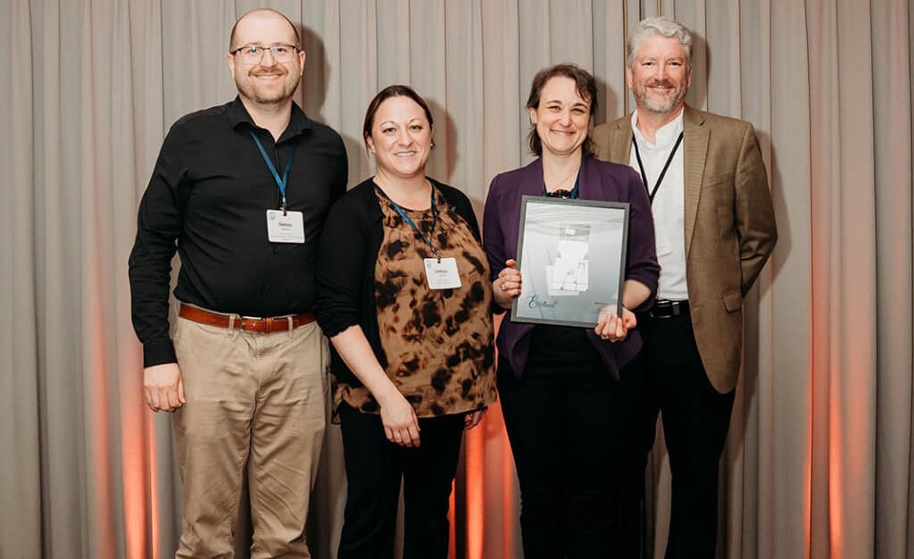 Members of the Polaris Direct Strategic Marketing Services team accept the 2026 PINE Award